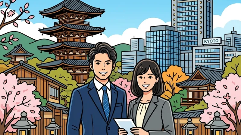 京都中心部で働く: 伝統と革新が融合するグローバル都市